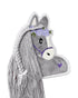 Applikation graues Pferd 