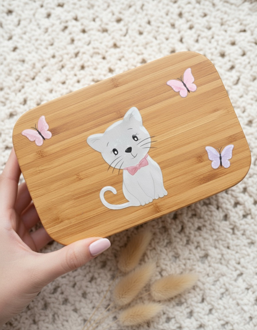 Miezekatze auf Brotdose Sticker