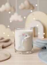 Kerzenglas mit Sticker