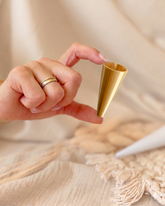 Schultüte Spitze Gold Knickschutz