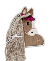 Applikation Pferd mit Wollmähne