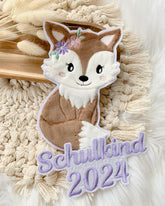 Applikation Fuchs Schultüte