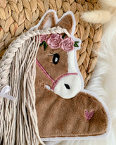 Applikation Pferd Beige Rosa