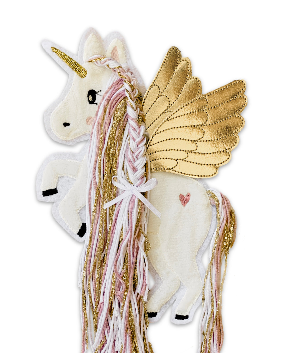 Applikation Pegasus Rosa Gold