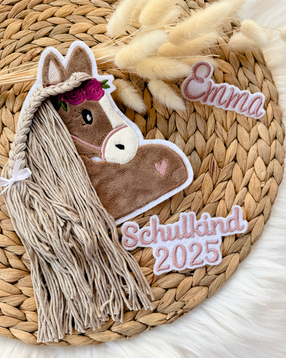 Applikation Pferd mit Namen