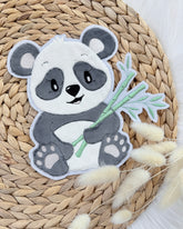 Patch Pandabär mit Bambus