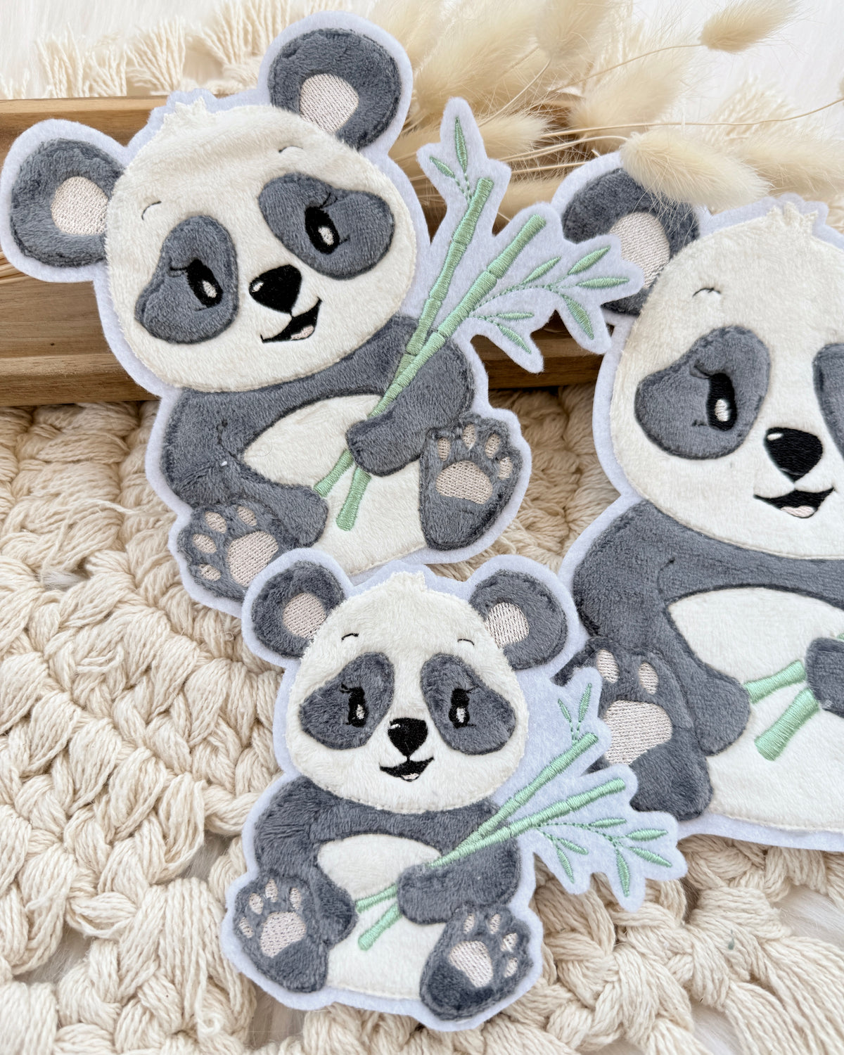 Aufnäher Panda Bambus