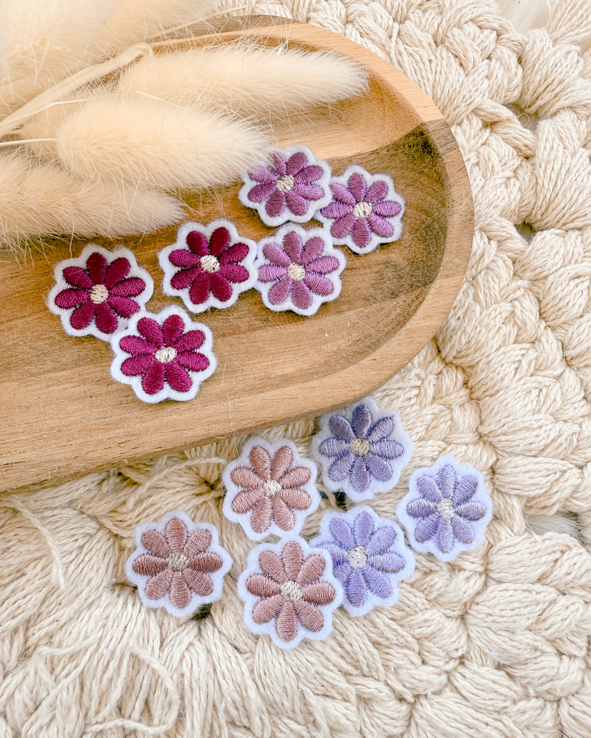 Mini Blumen zum Aufbügeln