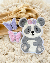 Stickerei Panda Boho