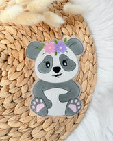 Bügelpatch Pandabär niedlich