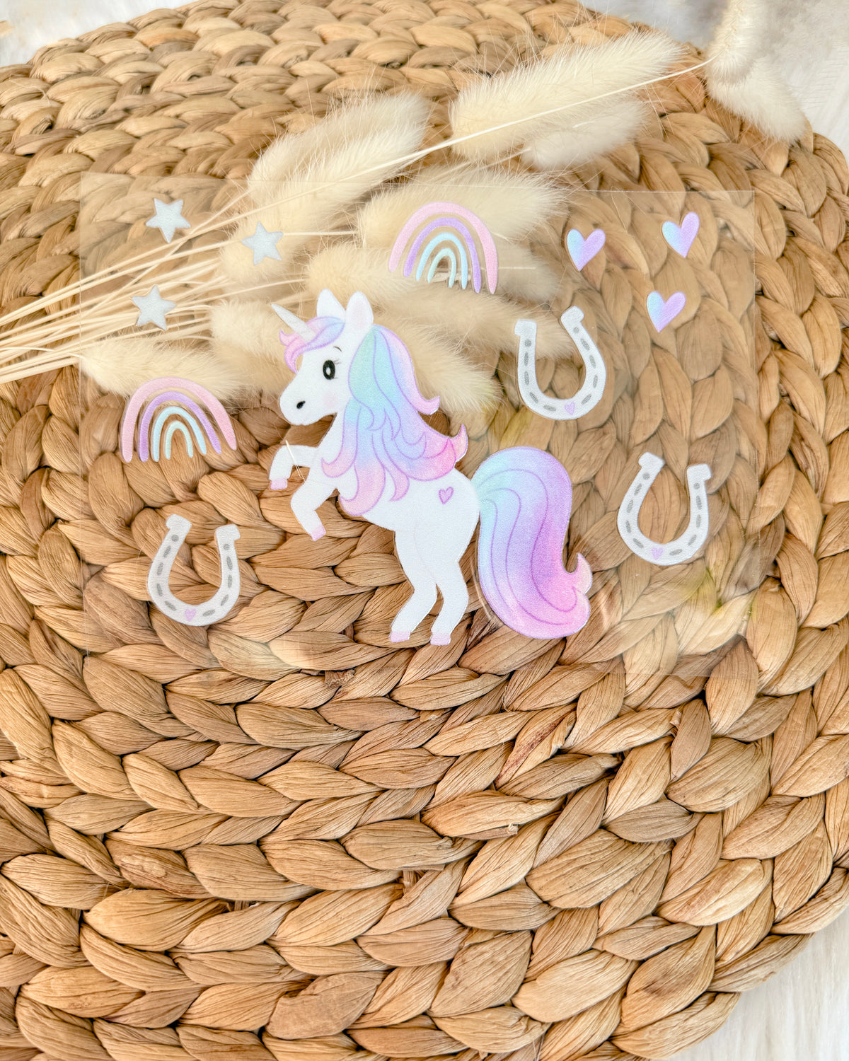 Aufkleber wasserfest Einhorn 
