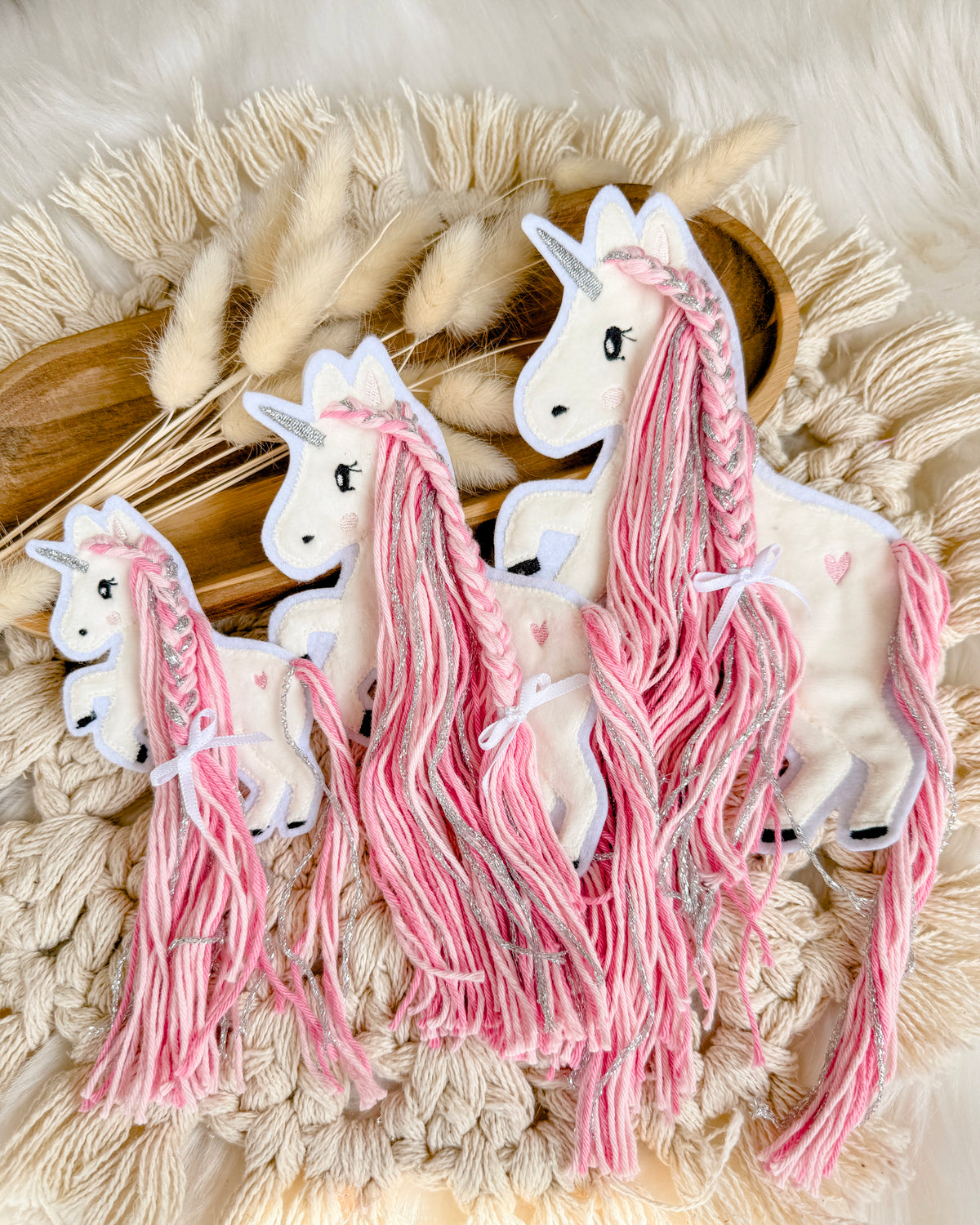 Patches Einhorn in drei Größen
