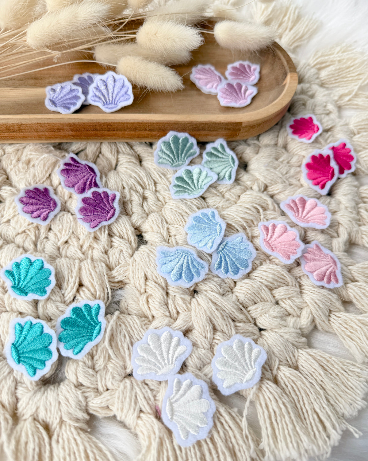 Mini Muscheln zum Aufbügeln