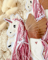 Aufnäher Pegasus Rosa Einhorn