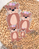Bügelbild Otter in 4 Größen