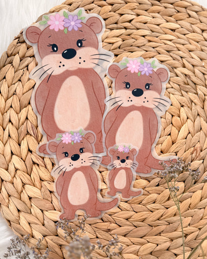 Bügelbild Otter in 4 Größen
