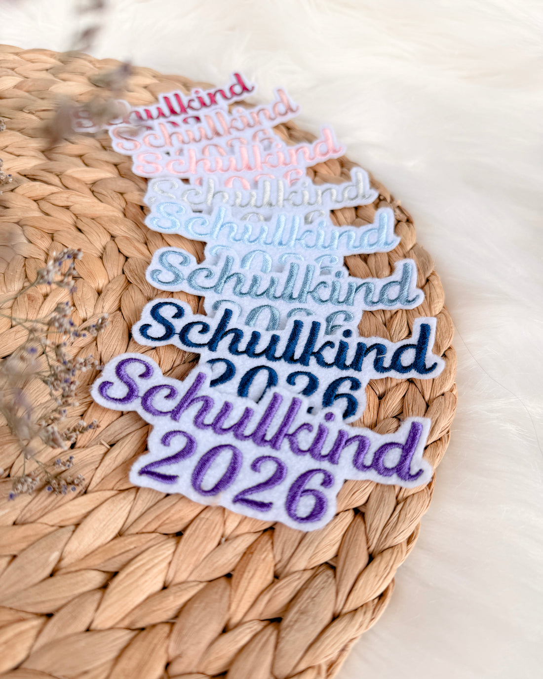 Applikation Schulkind 2026 Regenbogen