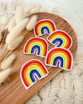Patches Regenbogen bunt klein