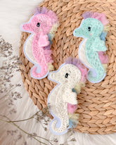 Seepferdchen Glitzer verschiedene Farben Patch