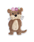 Applikation Otter mit Blumen