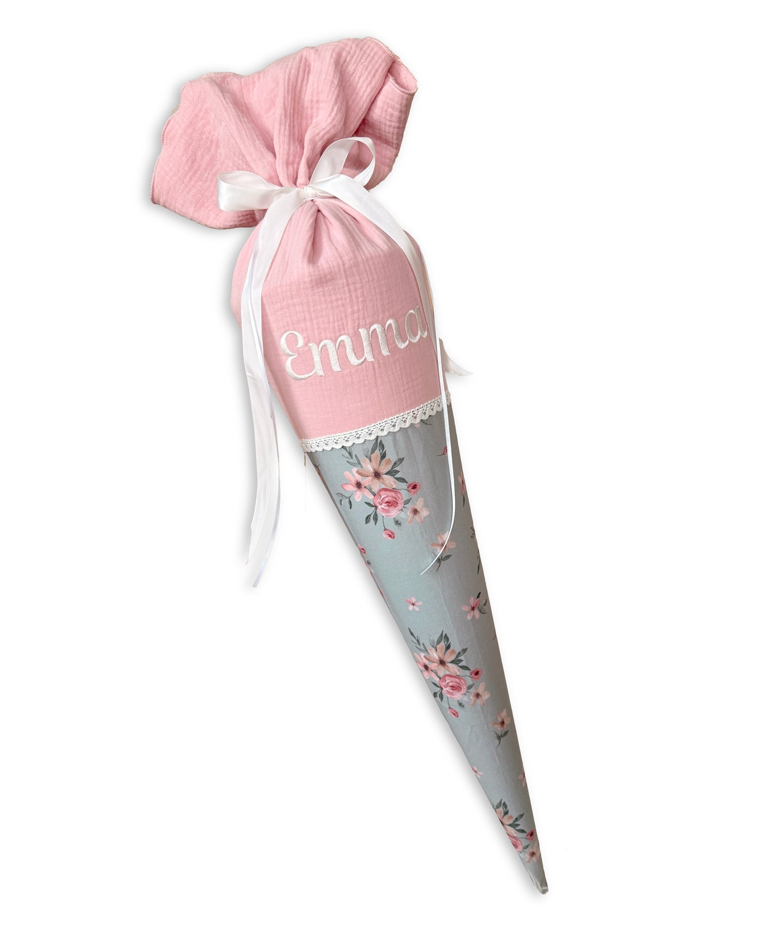 Schultüte Mädchen Blumen