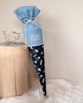 Weltraum Schultüte blau