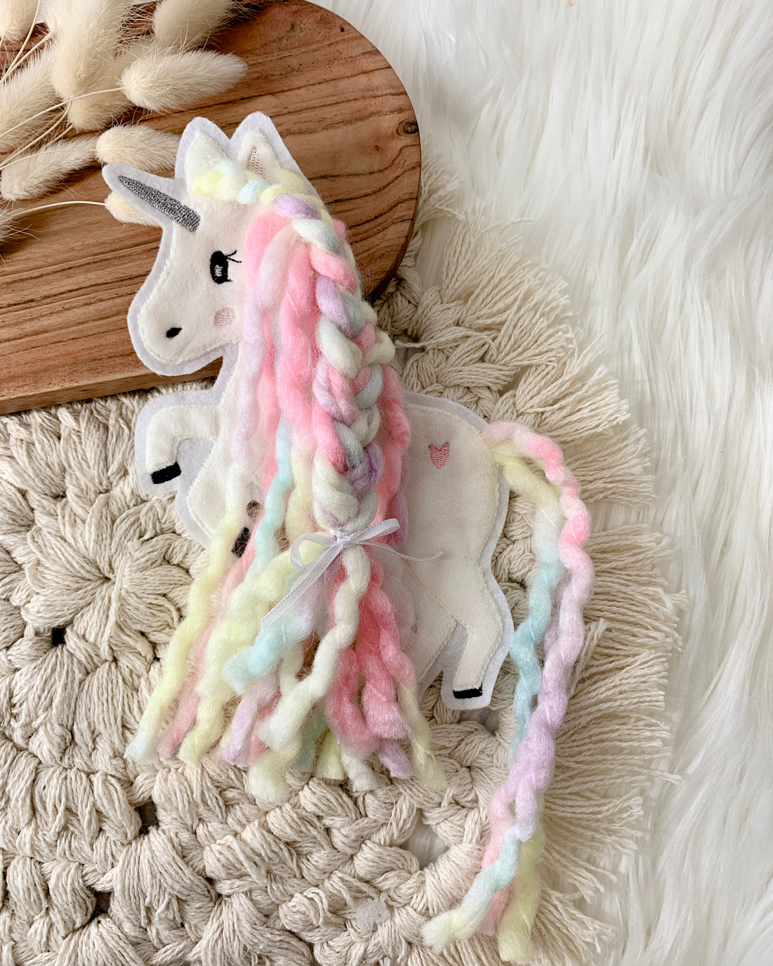 Applikation Einhorn regenbogen