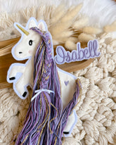 Patches Einhorn mit passenden Lavendel ton
