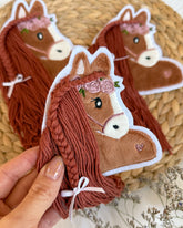 Rotbraunes Pferd Patch 