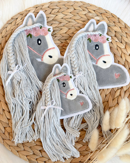 Patches graues Pferd in 3 größen