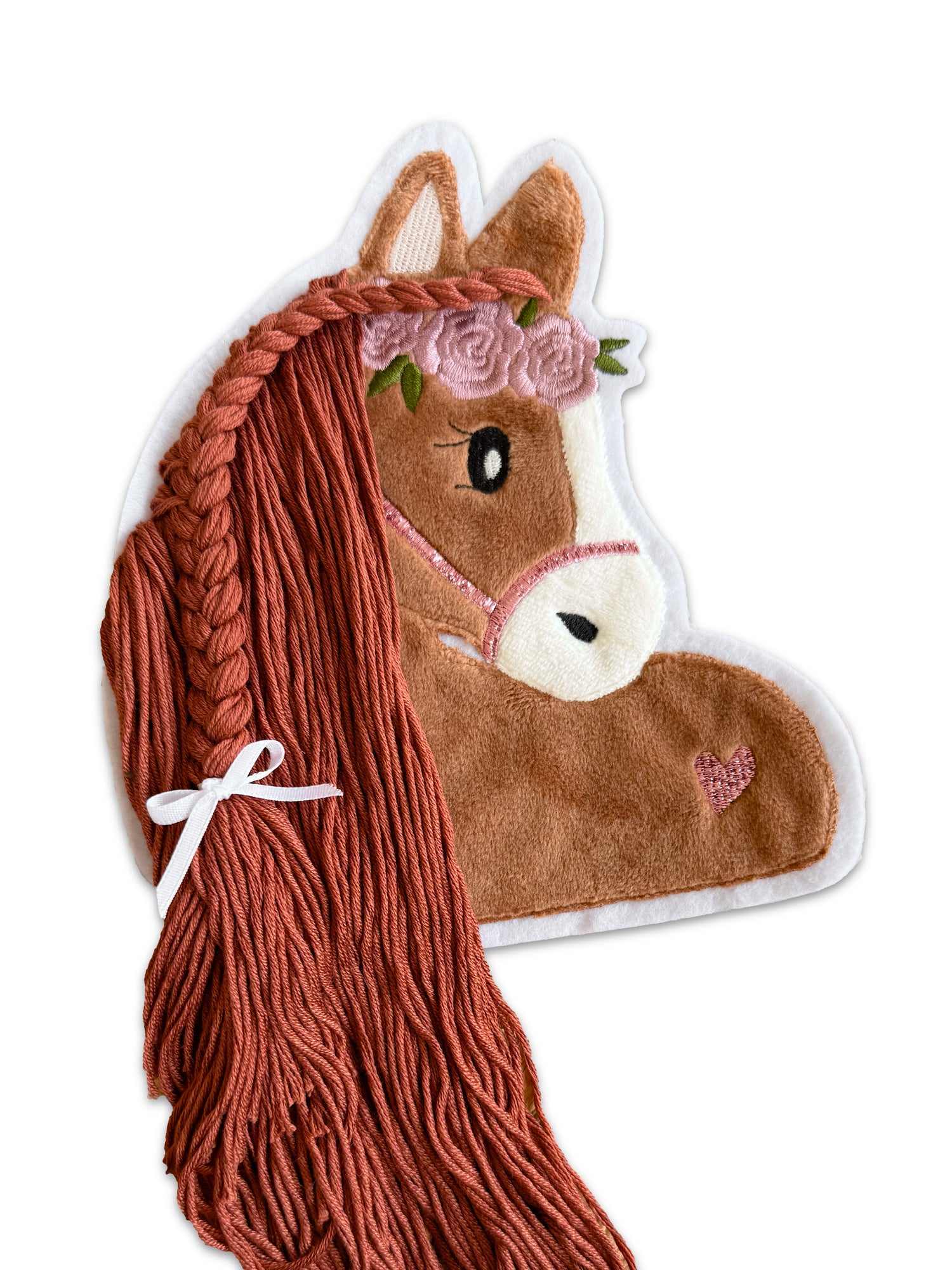 Applikation Pferd in Rotbraun