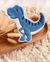 Aufnäher Tyrannosaurus in Blau