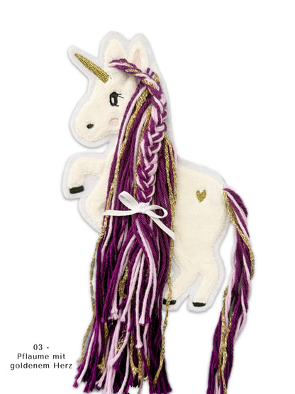 Applikation Einhorn &quot;Ella&quot; - Einzelstücke