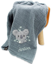 Musselintuch mit Name