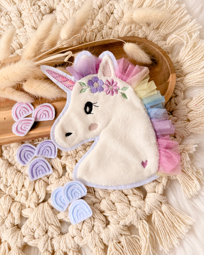Aufnäher Einhorn Regenbogen