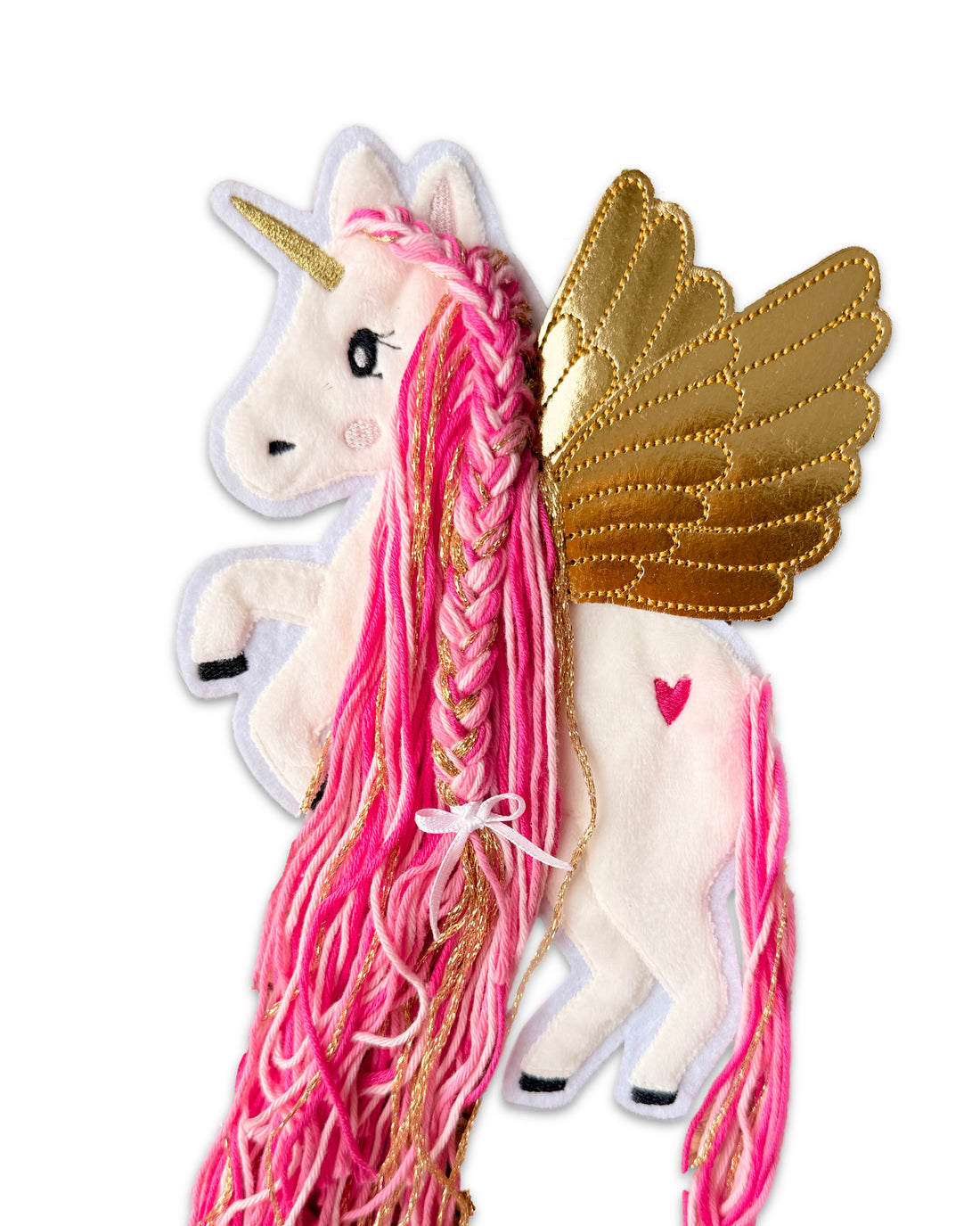 Applikation Pegasus Pink und Gold