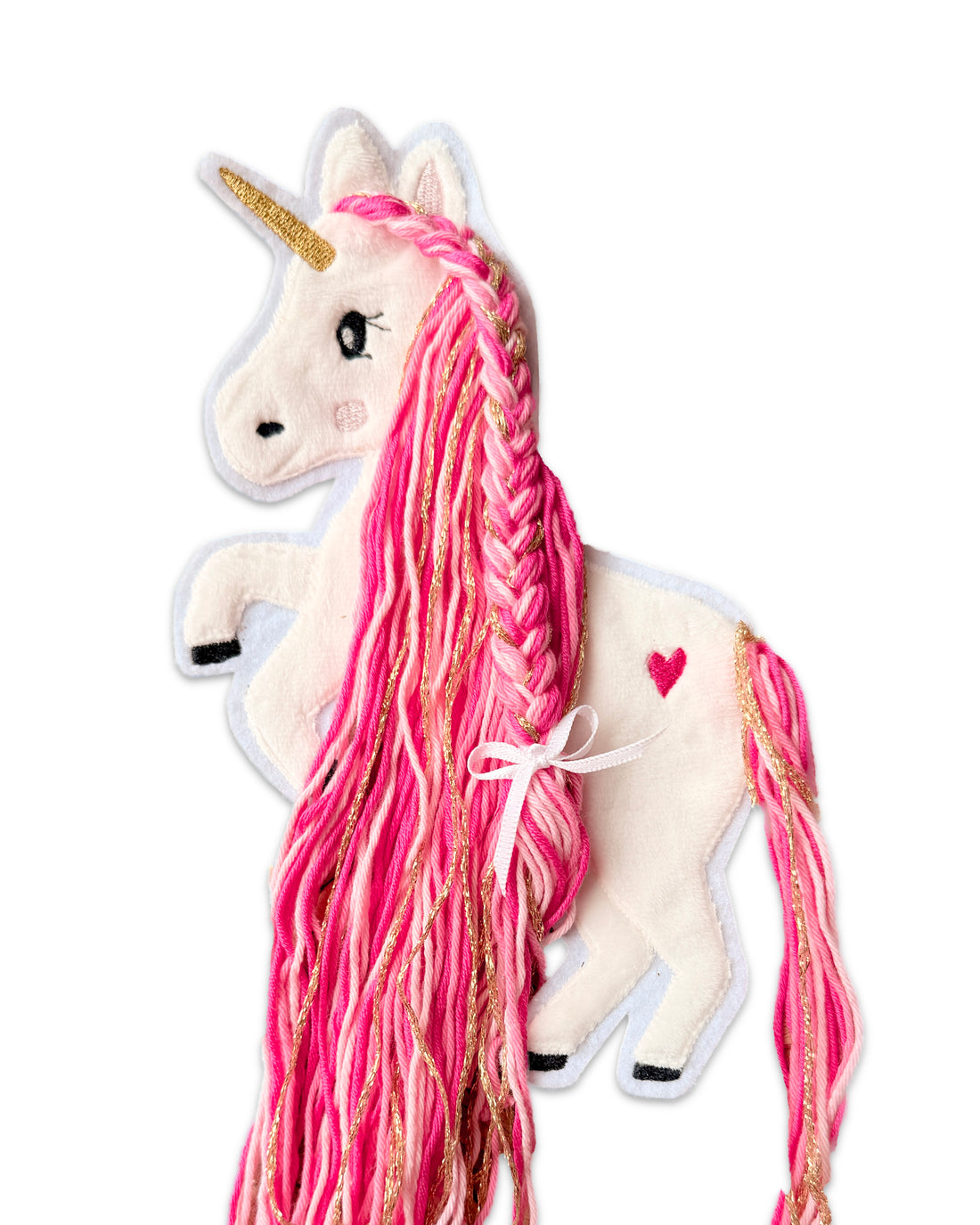 Applikation Einhorn Pink Gold