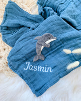 Musselintuch Baby mit Namen