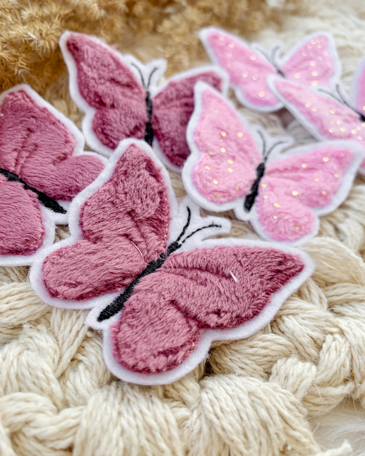Patch Schmetterling mit Plüsch