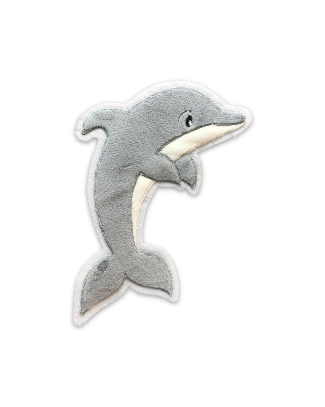 B-WARE Applikation Delfin "Daisy"- Hellgrau/Groß