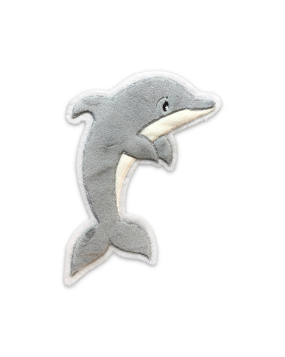 B-WARE Applikation Delfin "Daisy"- Hellgrau/Groß