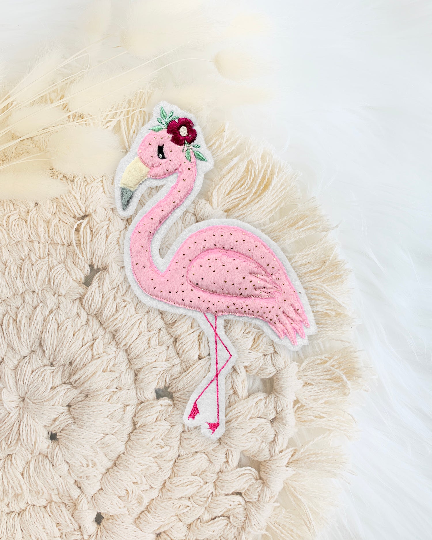 Applikation Flamingo &quot;Flora&quot;