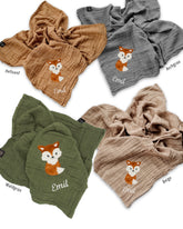 Musselintuch als Geschenkidee zur Taufe