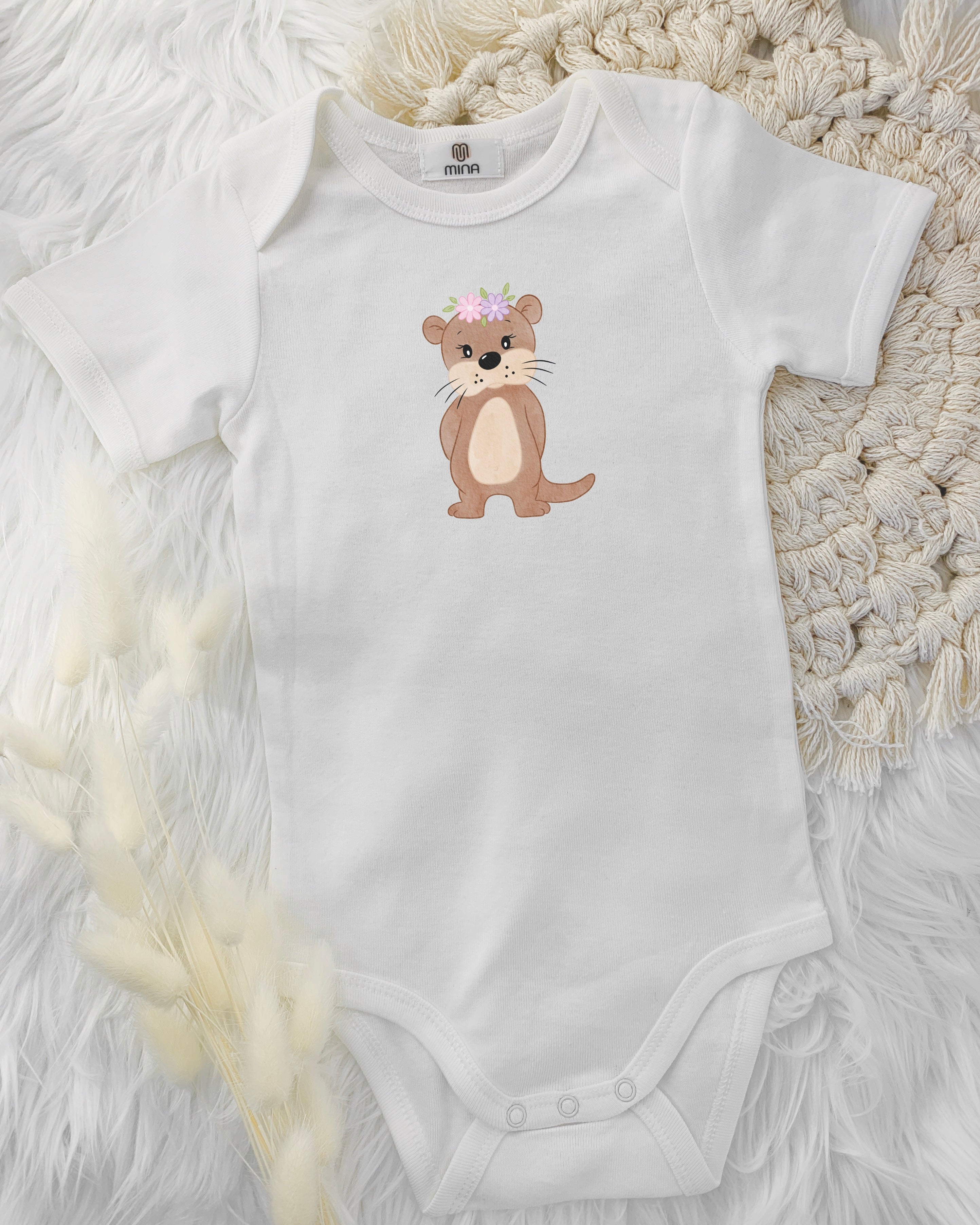 Ottermotiv auf Babybody
