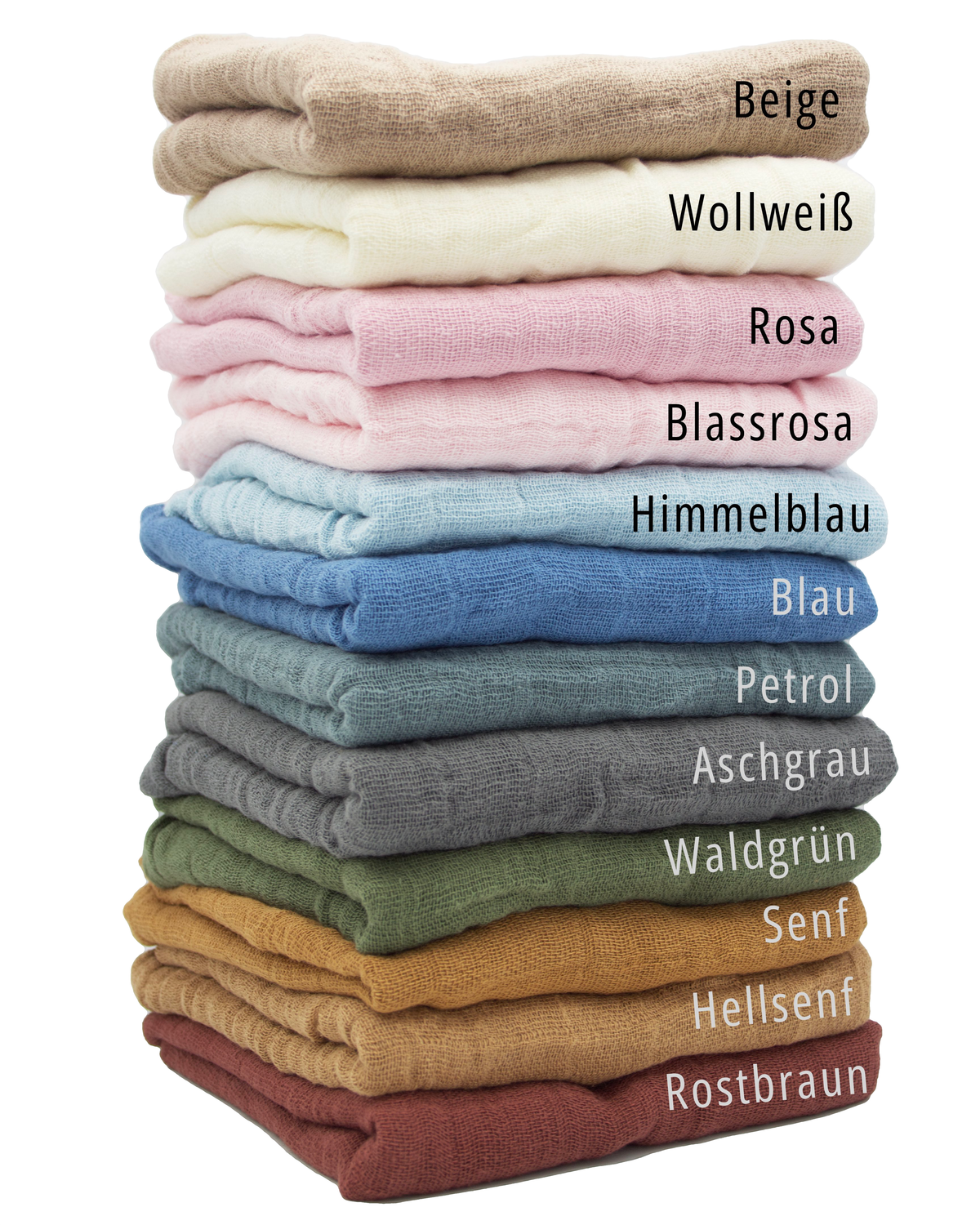 personalisiertes Musselintuch mit Name