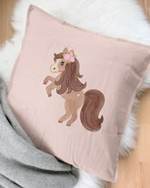 Kissen mit Pferdemotiv zum Aufbügeln