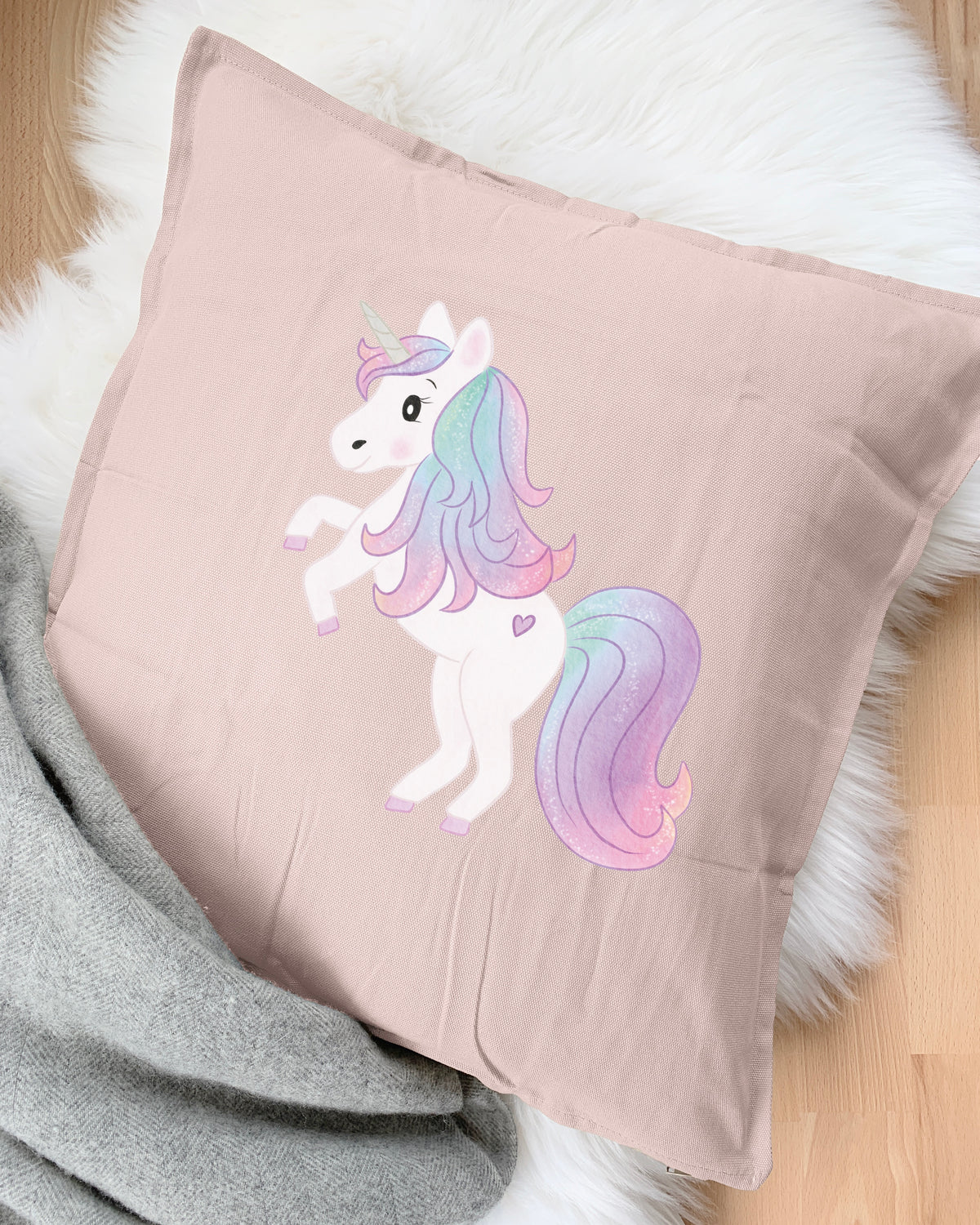 Kissen mit Einhorn zum Aufbügeln