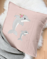 Kissen mit Delfin zum Aufbügeln