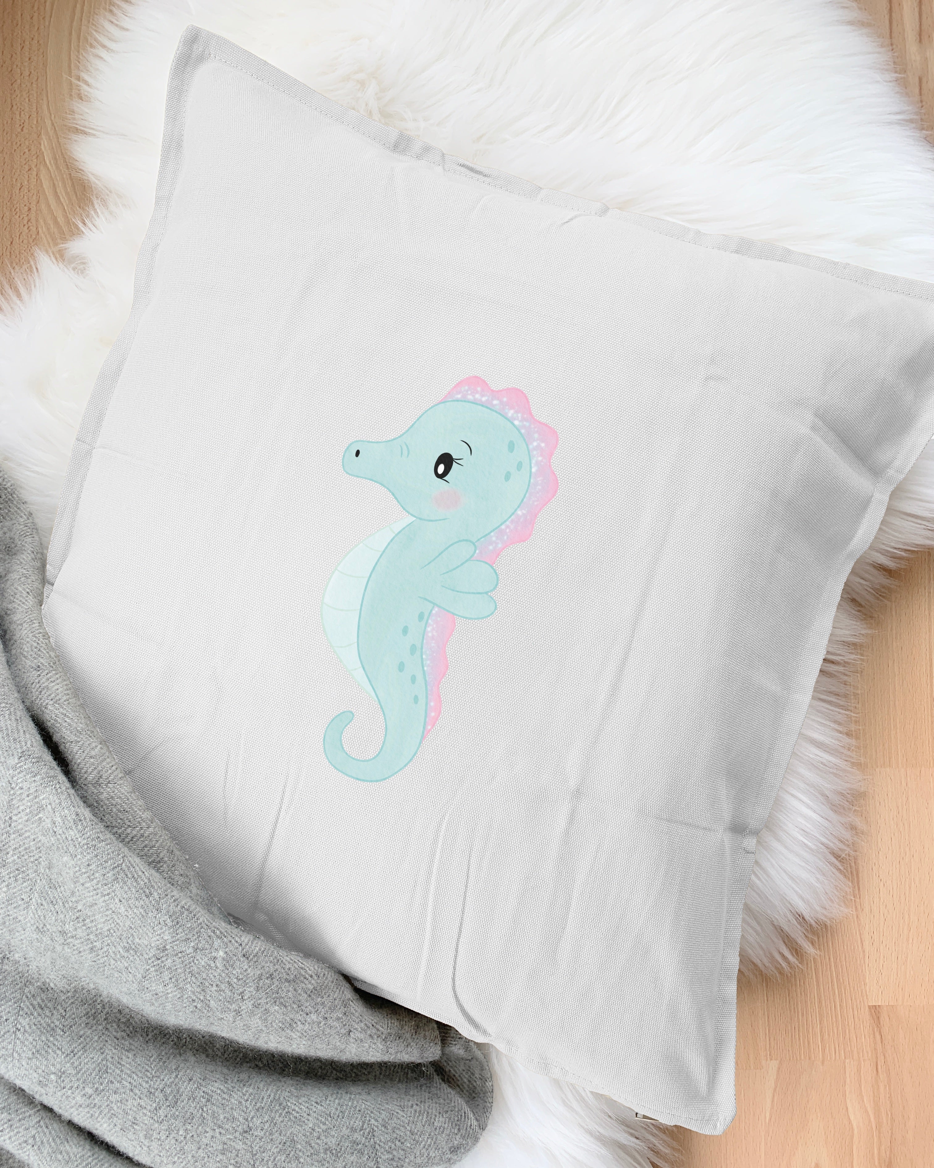 Seepferdchen DIY Kissen