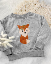 Bügelbild Fuchs mit Spruch auf <Pullover